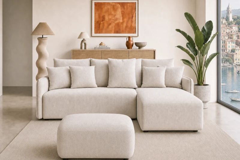 DUO PORTOFINO - Tissu chenille