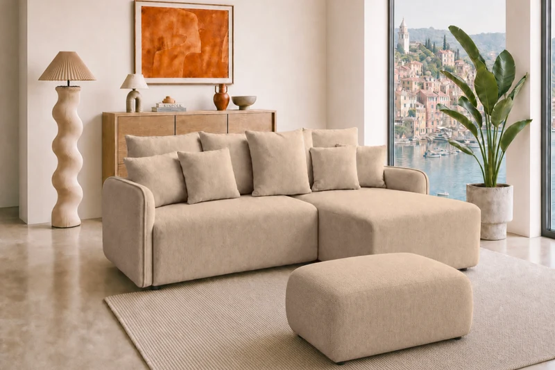 DUO PORTOFINO - Tissu chenille