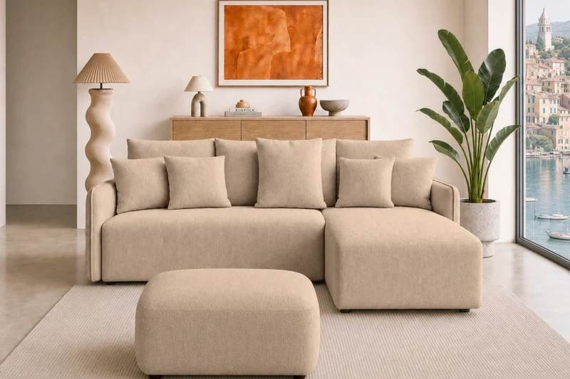 DUO PORTOFINO - Tissu chenille