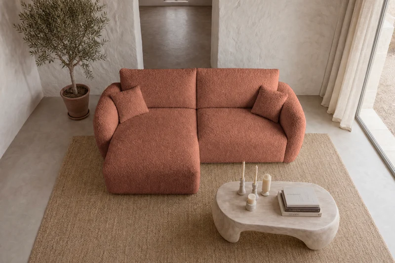 ELIO ANGLE MINI - Tissu bouclette