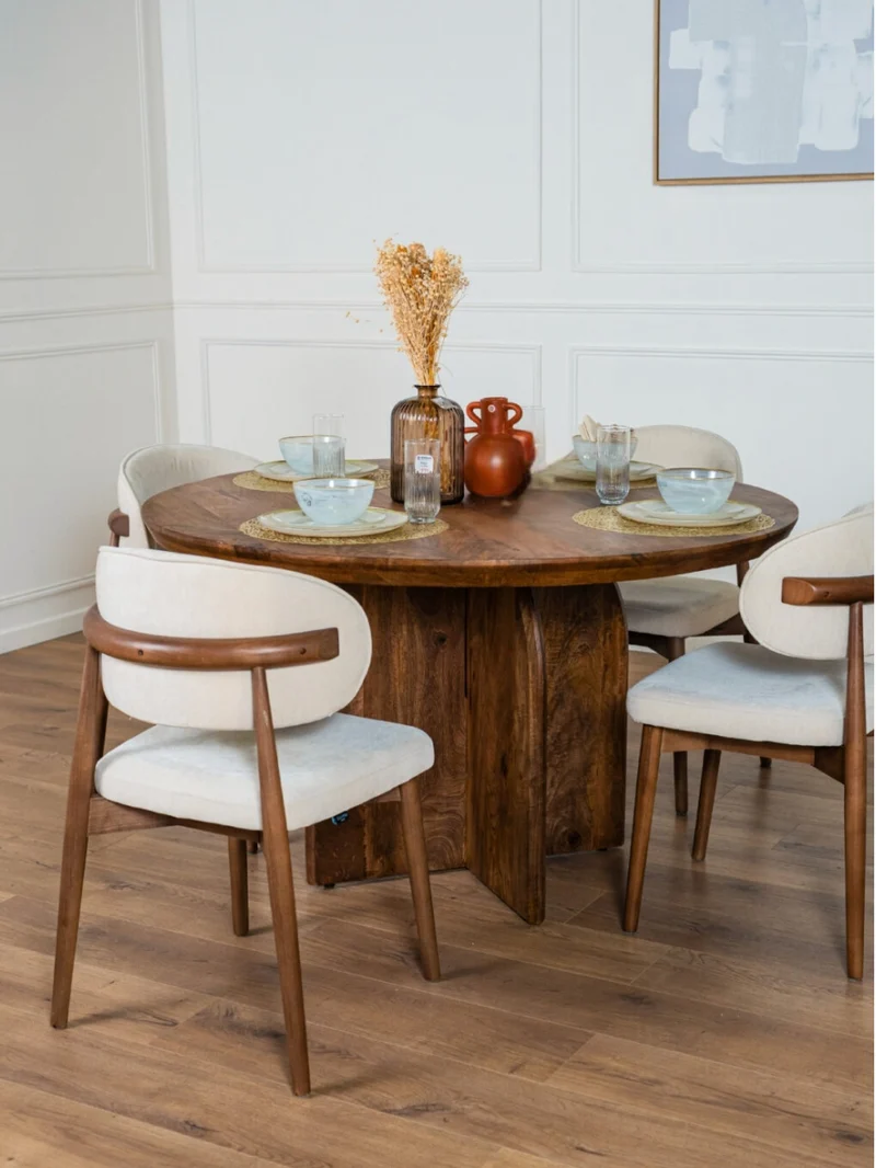 Table repas ronde Emilia