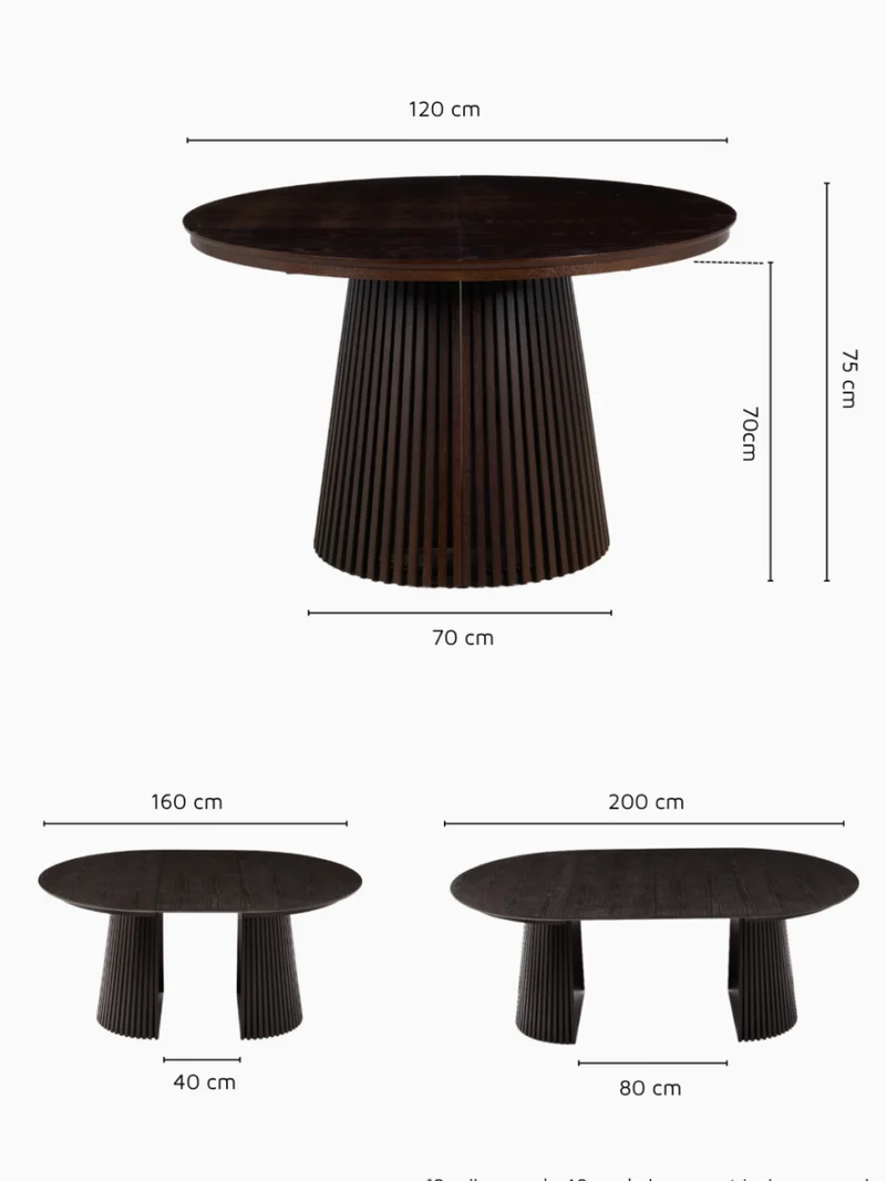 Table repas extensible Anna