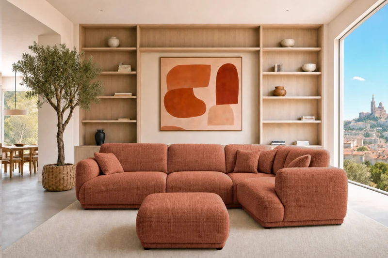 DUO ROSALIE L - Tissu chenille