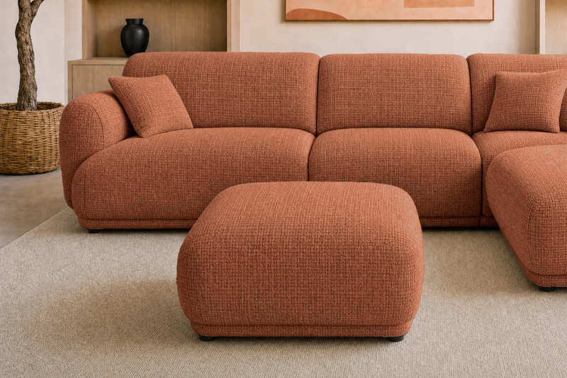 DUO ROSALIE L - Tissu chenille