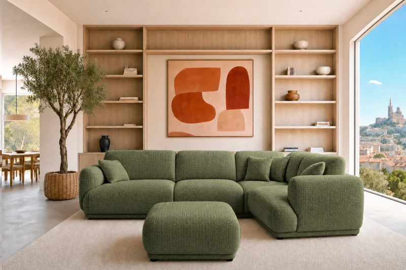 DUO ROSALIE L - Tissu chenille