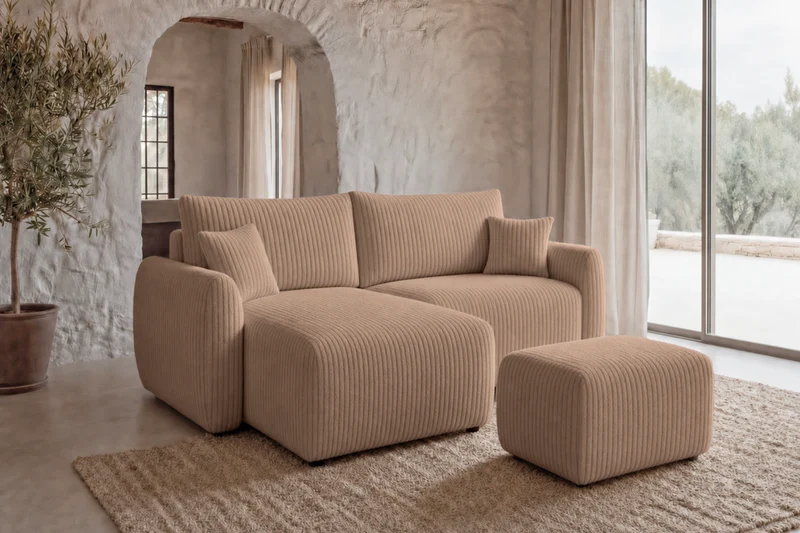 DUO ELIO ANGLE MINI - Gros velours côtelé