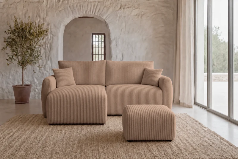 DUO ELIO ANGLE MINI - Gros velours côtelé