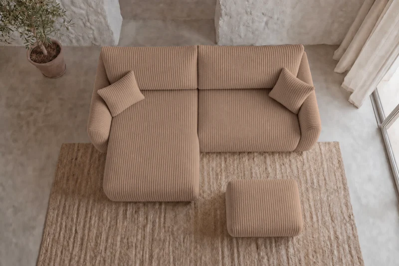 DUO ELIO ANGLE MINI - Gros velours côtelé
