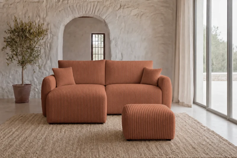 DUO ELIO ANGLE MINI - Gros velours côtelé