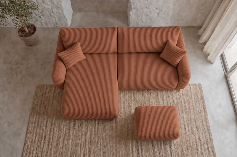 DUO ELIO ANGLE MINI - Gros velours côtelé