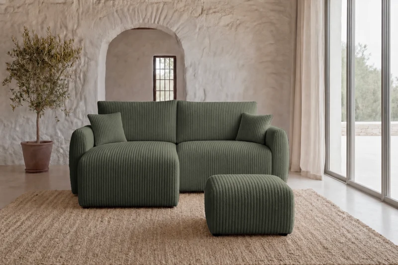 DUO ELIO ANGLE MINI - Gros velours côtelé