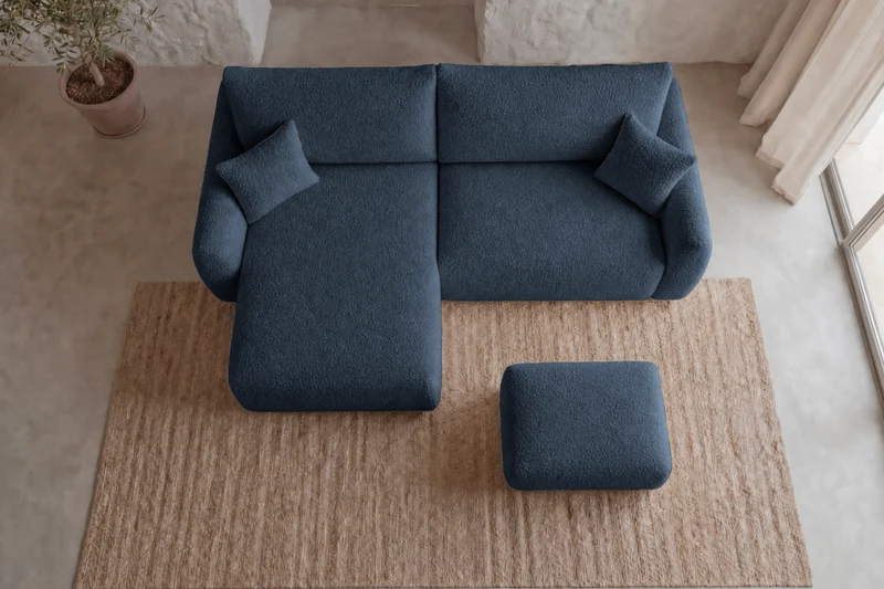 DUO ELIO ANGLE MINI - Tissu bouclette