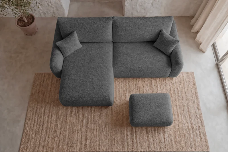 DUO ELIO ANGLE MINI - Tissu bouclette