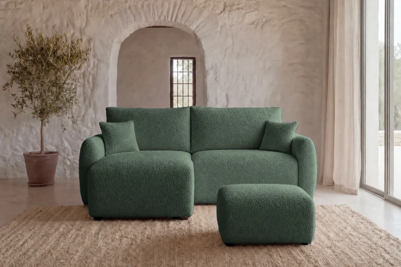 DUO ELIO ANGLE MINI - Tissu bouclette