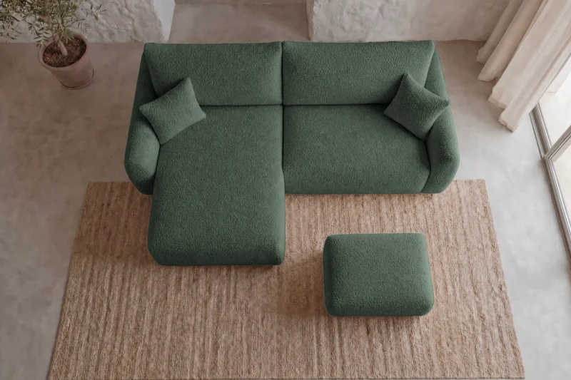 DUO ELIO ANGLE MINI - Tissu bouclette