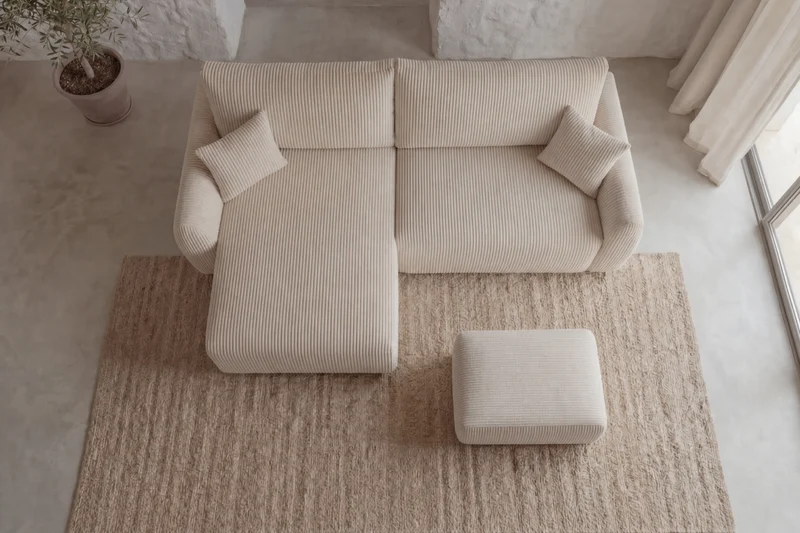 DUO ELIO ANGLE MINI - Petit velours côtelé