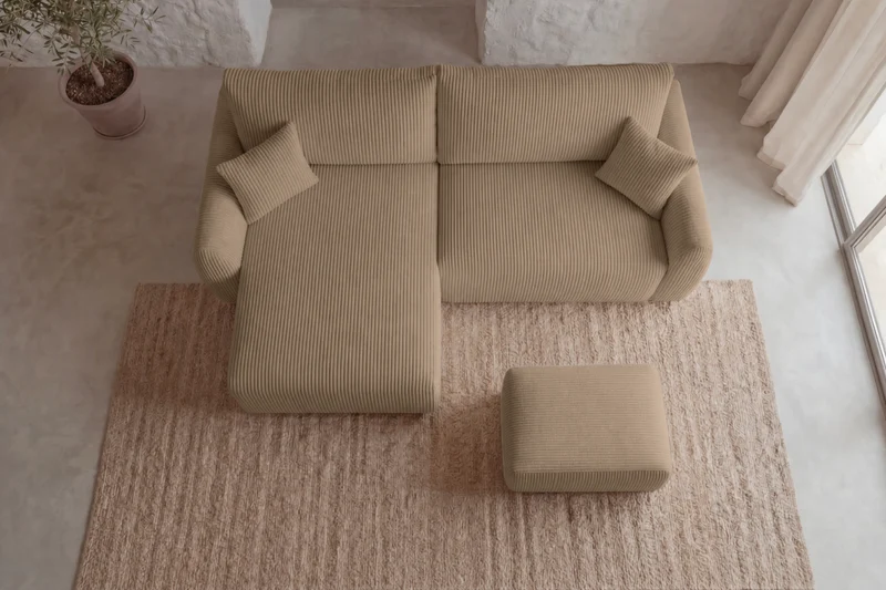 DUO ELIO ANGLE MINI - Petit velours côtelé