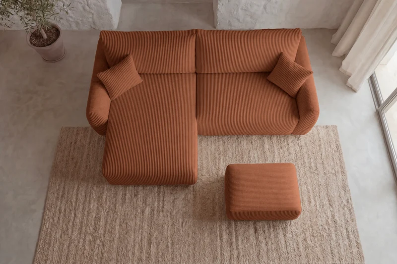 DUO ELIO ANGLE MINI - Petit velours côtelé