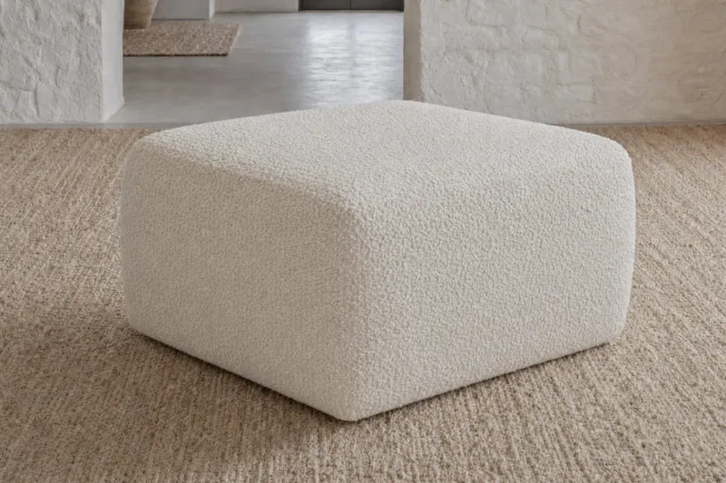 ELIO MINI POUF - Tissu bouclette