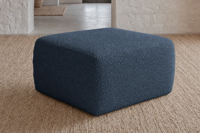 ELIO MINI POUF - Tissu bouclette