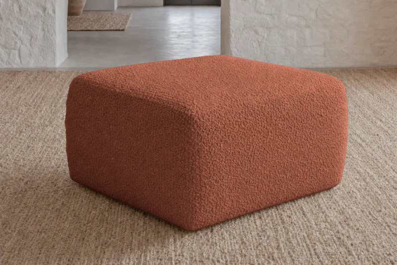 ELIO MINI POUF - Tissu bouclette