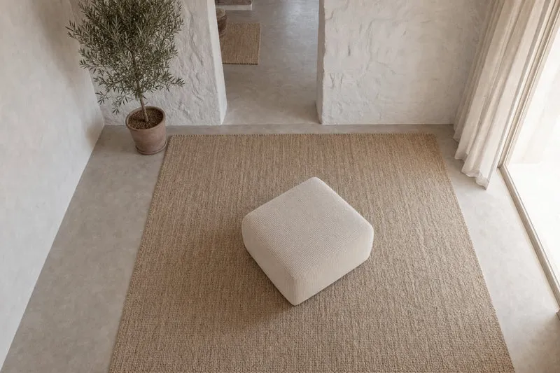 ELIO MINI POUF - Petit velours côtelé