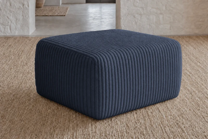 ELIO MINI POUF - Gros velours côtelé