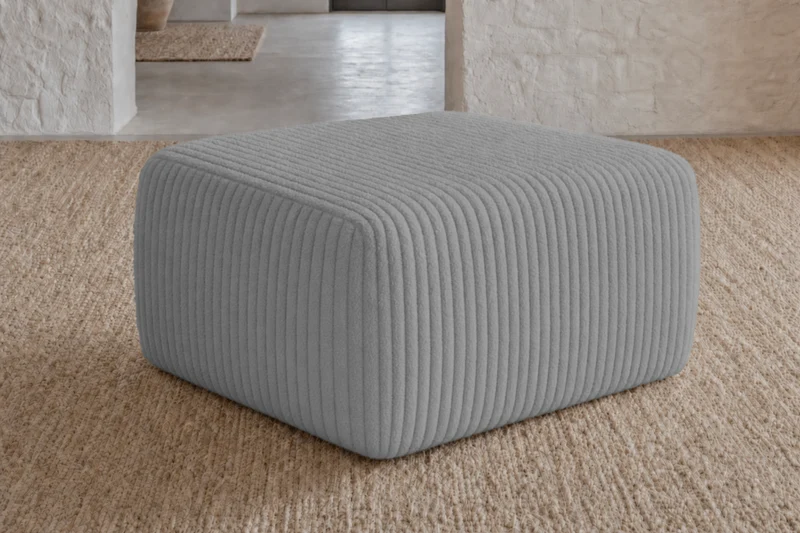 ELIO MINI POUF - Gros velours côtelé