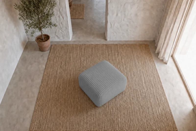 ELIO MINI POUF - Gros velours côtelé