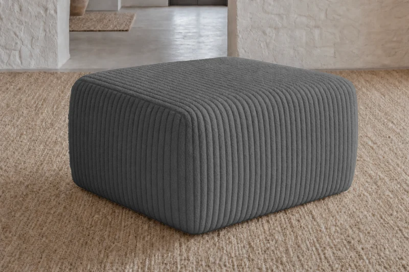 ELIO MINI POUF - Gros velours côtelé