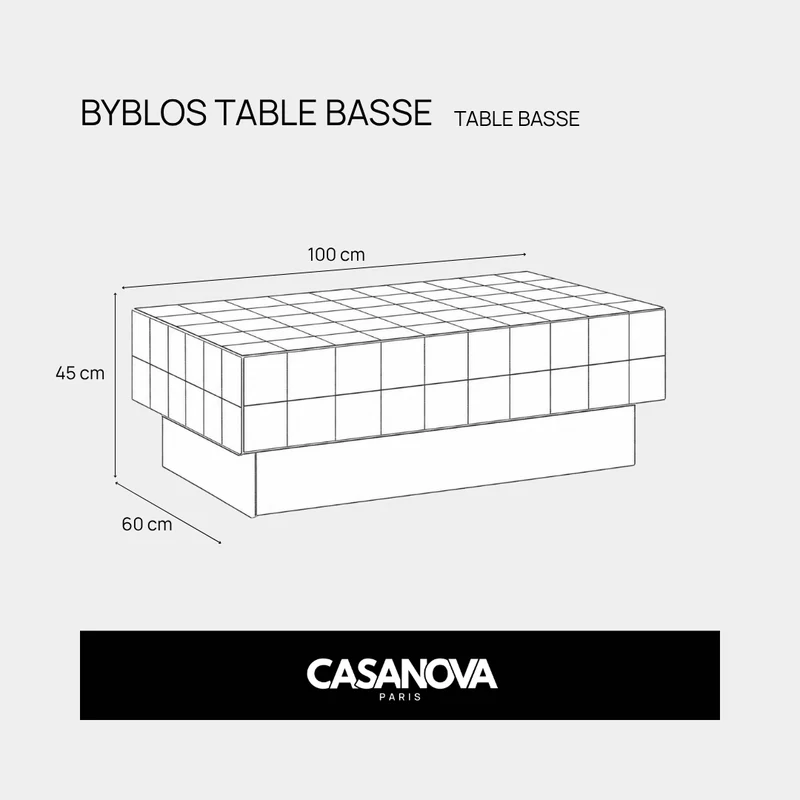 BYBLOS - TABLE BASSE