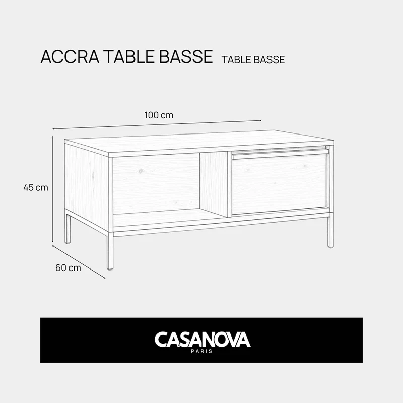 ACCRA - TABLE BASSE