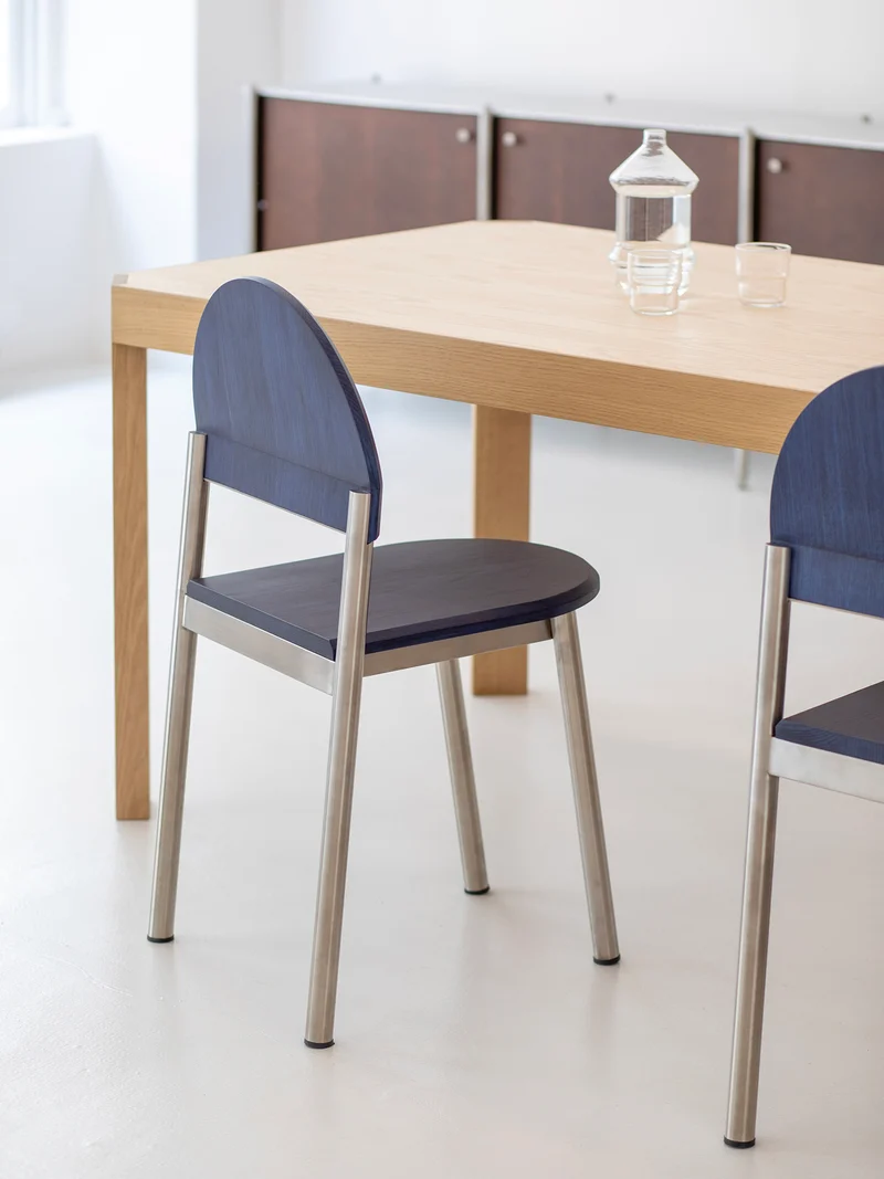 Chaise BB frêne bleu C3069
