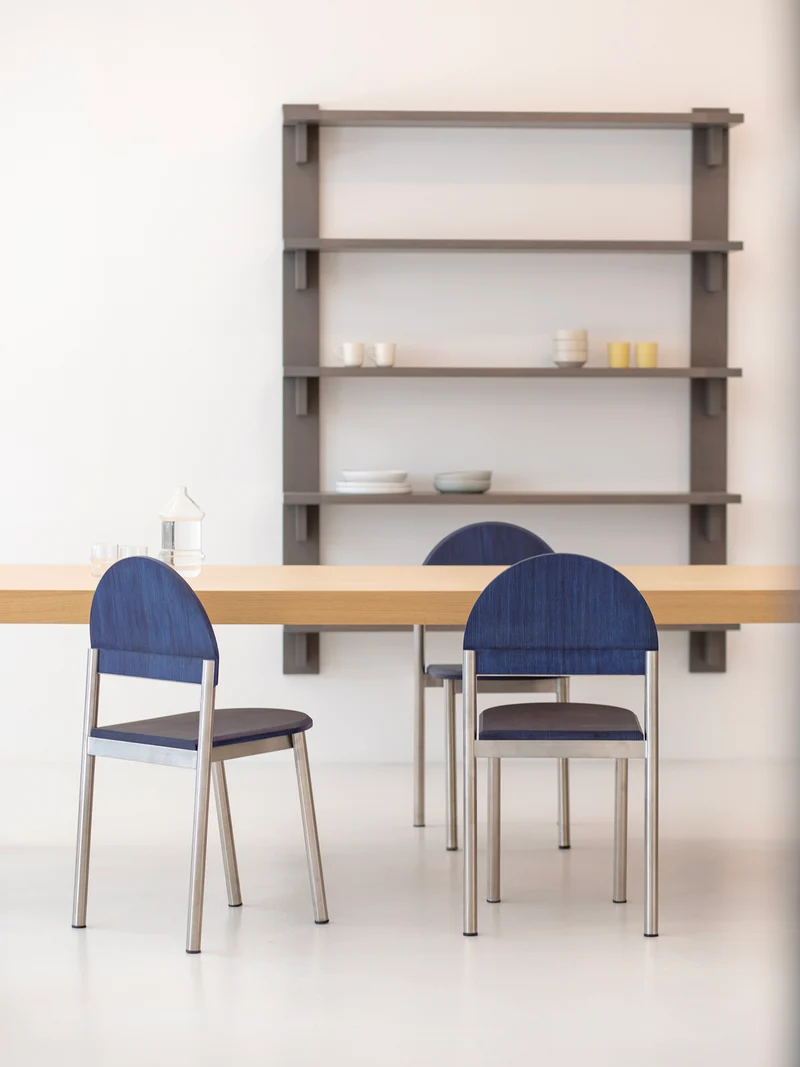 Chaise BB frêne bleu C3069