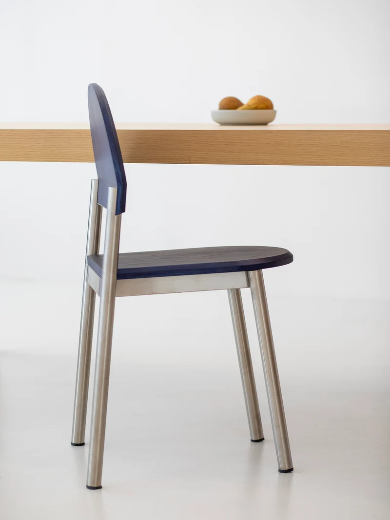 Chaise BB frêne bleu C3069