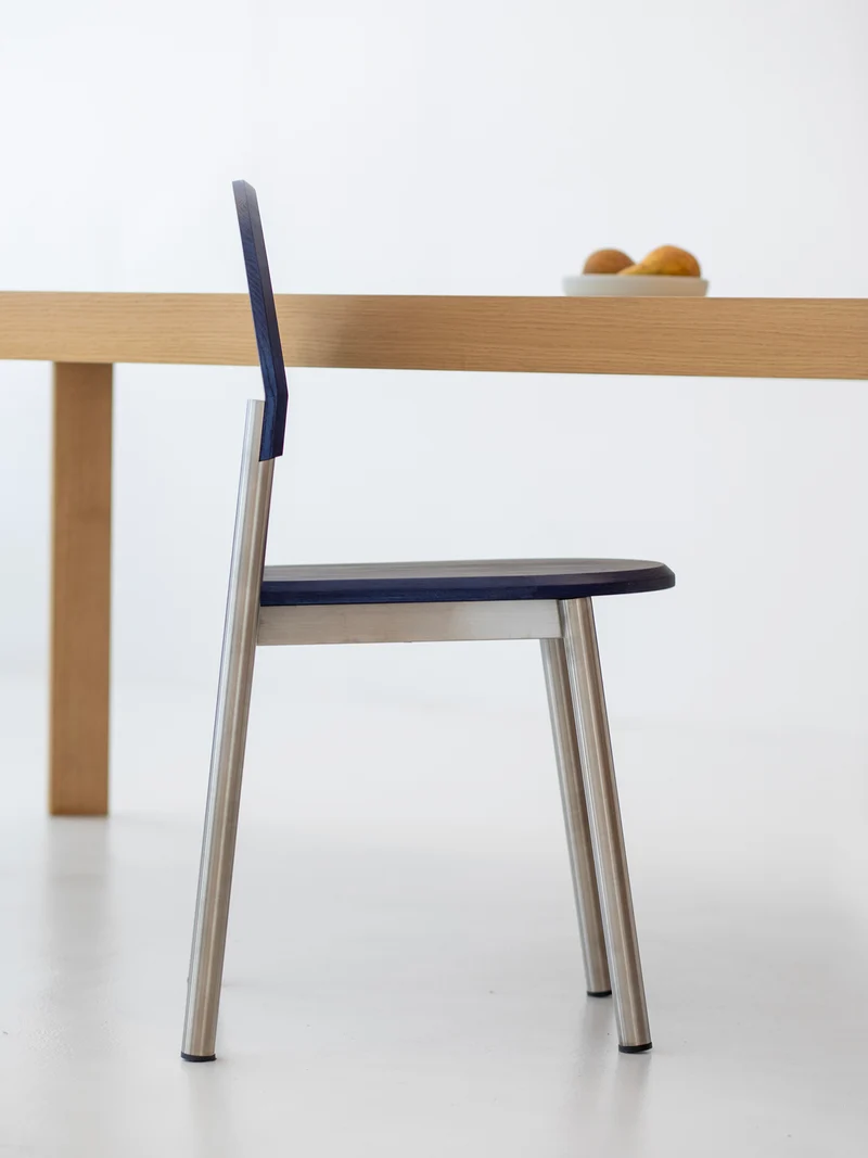 Chaise BB frêne bleu C3069
