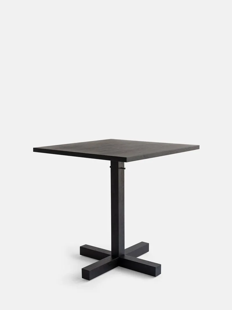 Table de repas Tal Bistro Square 70 - chêne noir DT3043