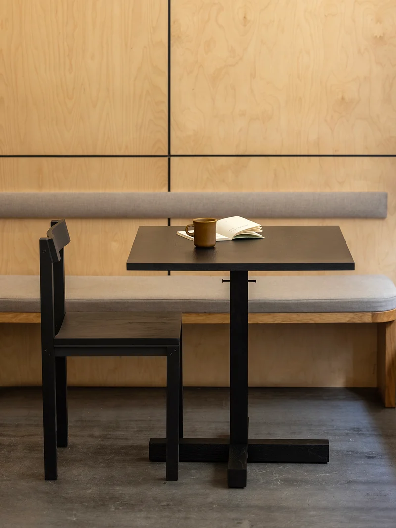 Table de repas Tal Bistro Square 70 - chêne noir DT3043