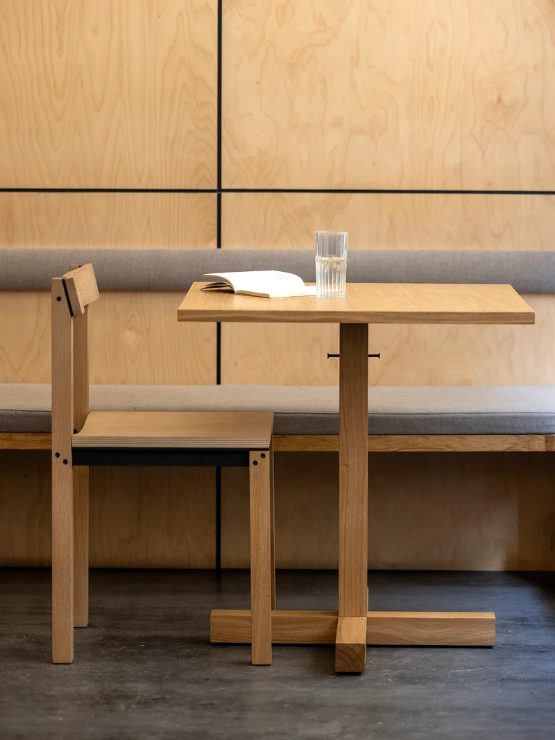 Table de repas Tal Bistro Square 70 - chêne naturel DT3042