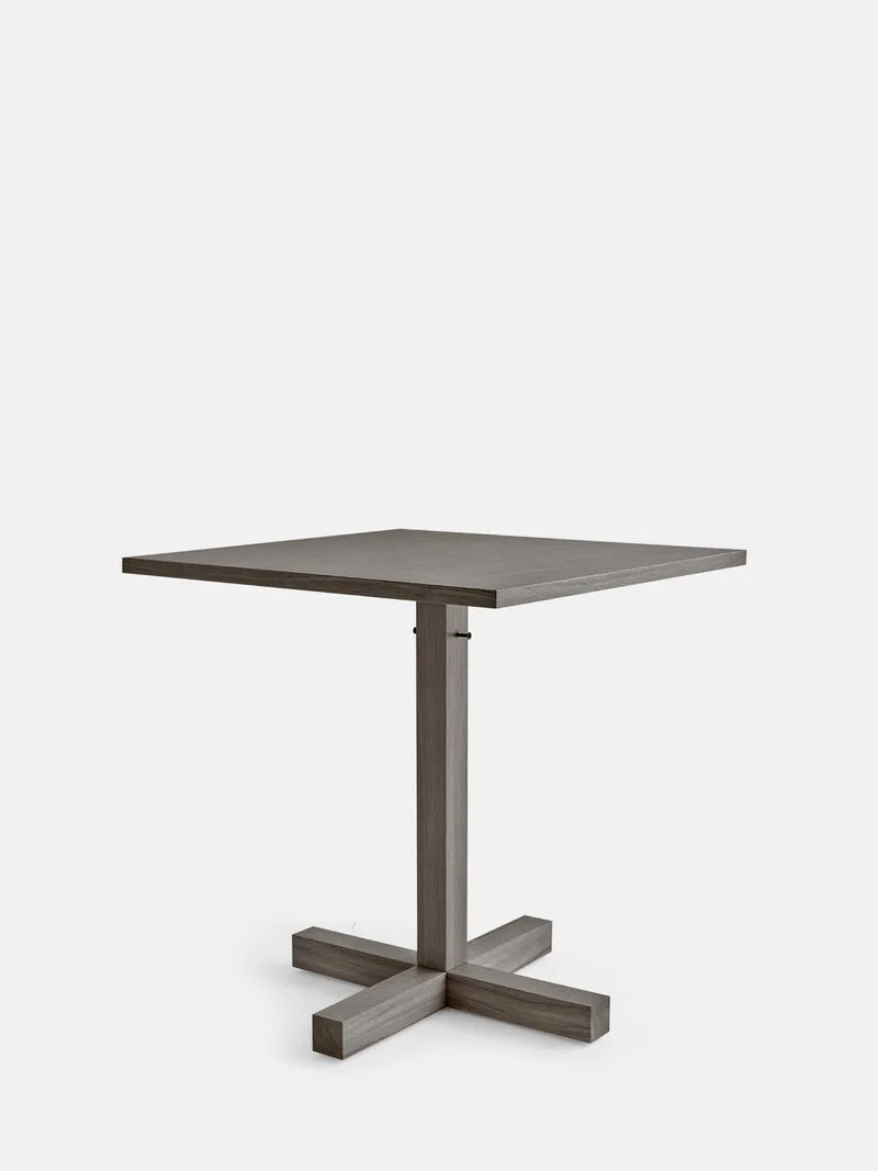 Table de repas Tal Bistro Square 70 - chêne gris DT3044