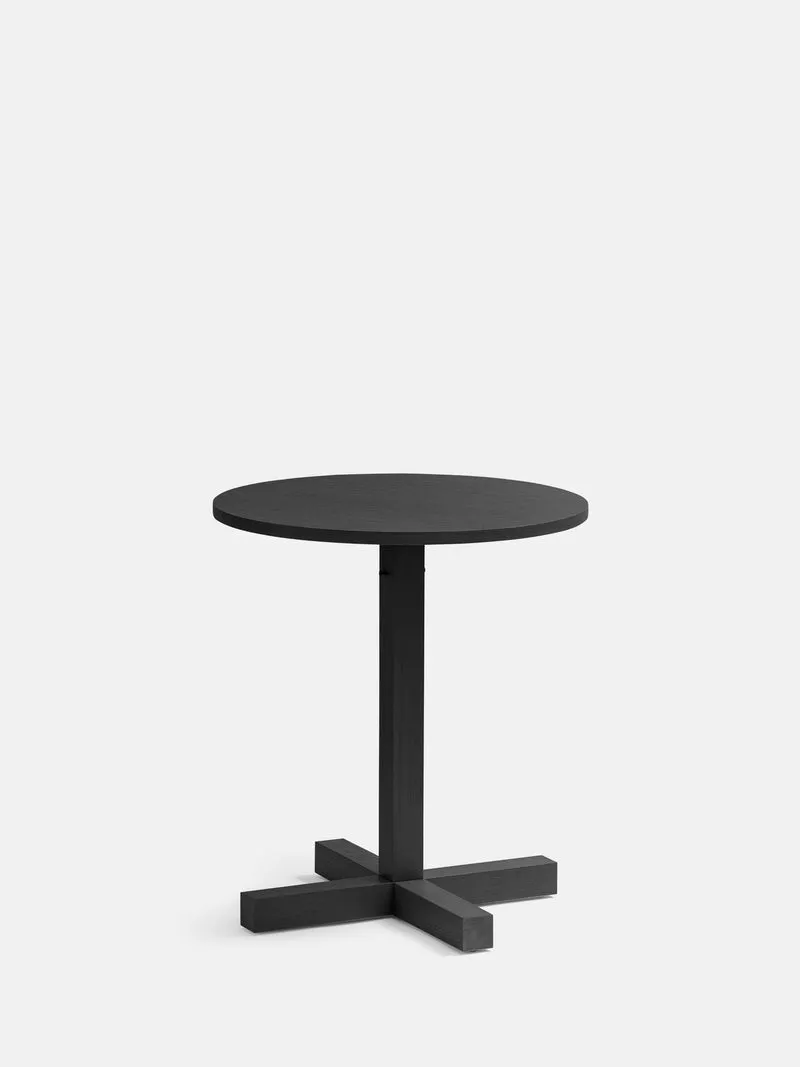 Table de repas Tal Bistro Round 65 - chêne noir DT3035