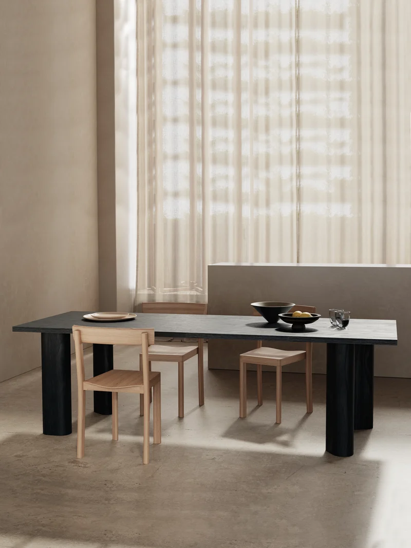 Table de repas Galta Forte 240 chêne noir DT1078