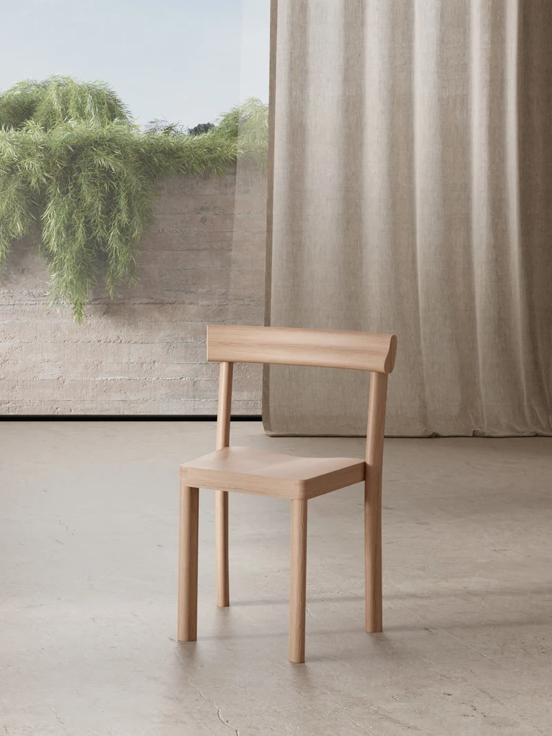 Chaise Galta chêne naturel C1043