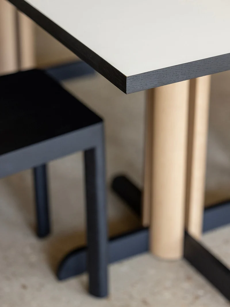 Table de repas Toucan Rectangle blanc - chene DT1943