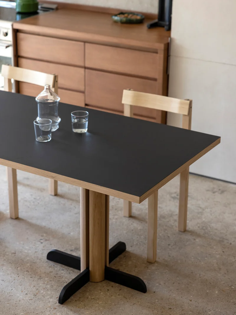 Table de repas Toucan Rectangle noir - chene DT1944