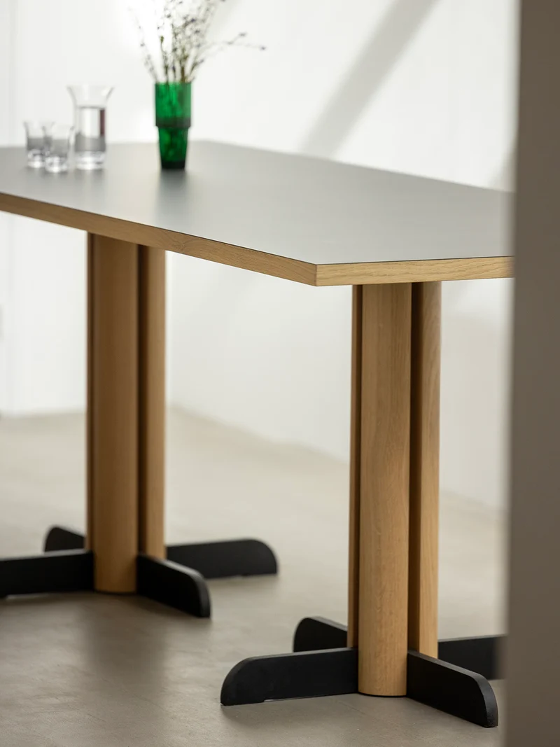 Table de repas Toucan Rectangle noir - chene DT1944