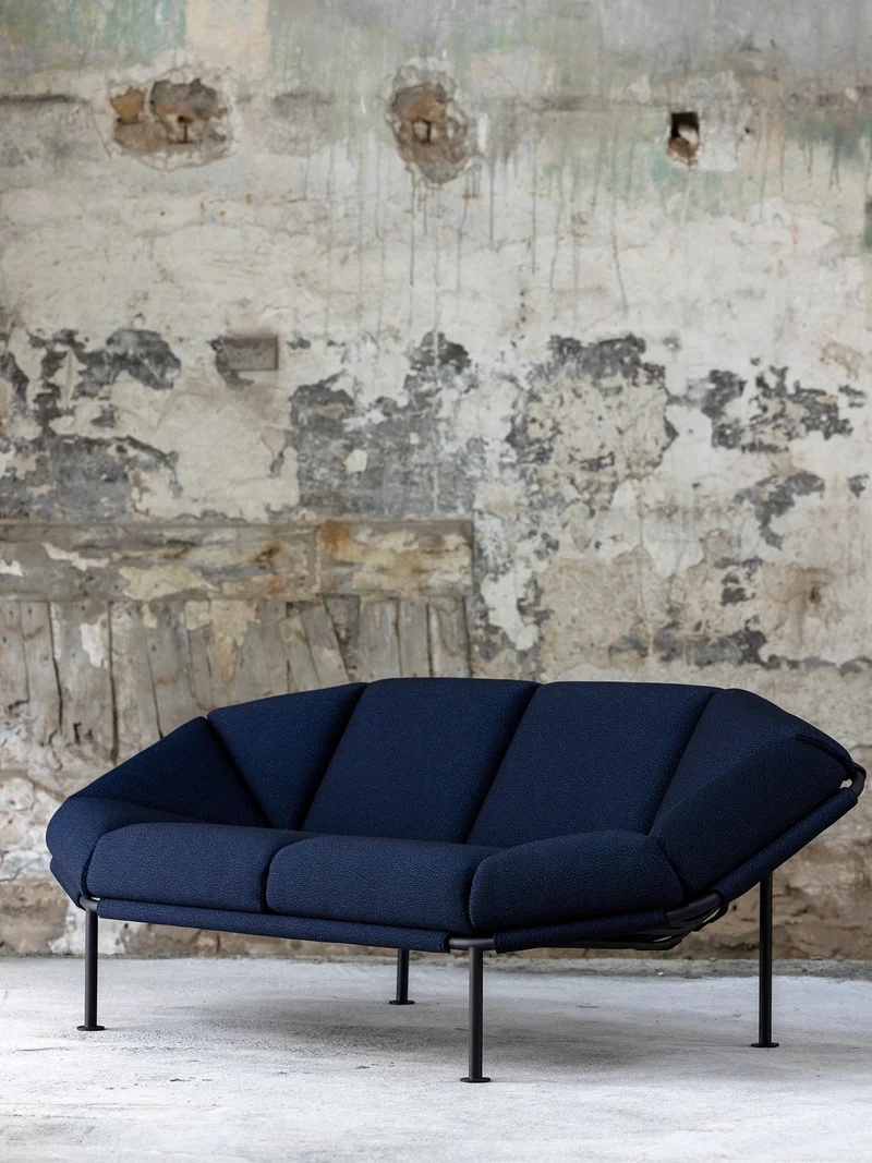 Canapé Atlas 2 Seater bleu marine S1988