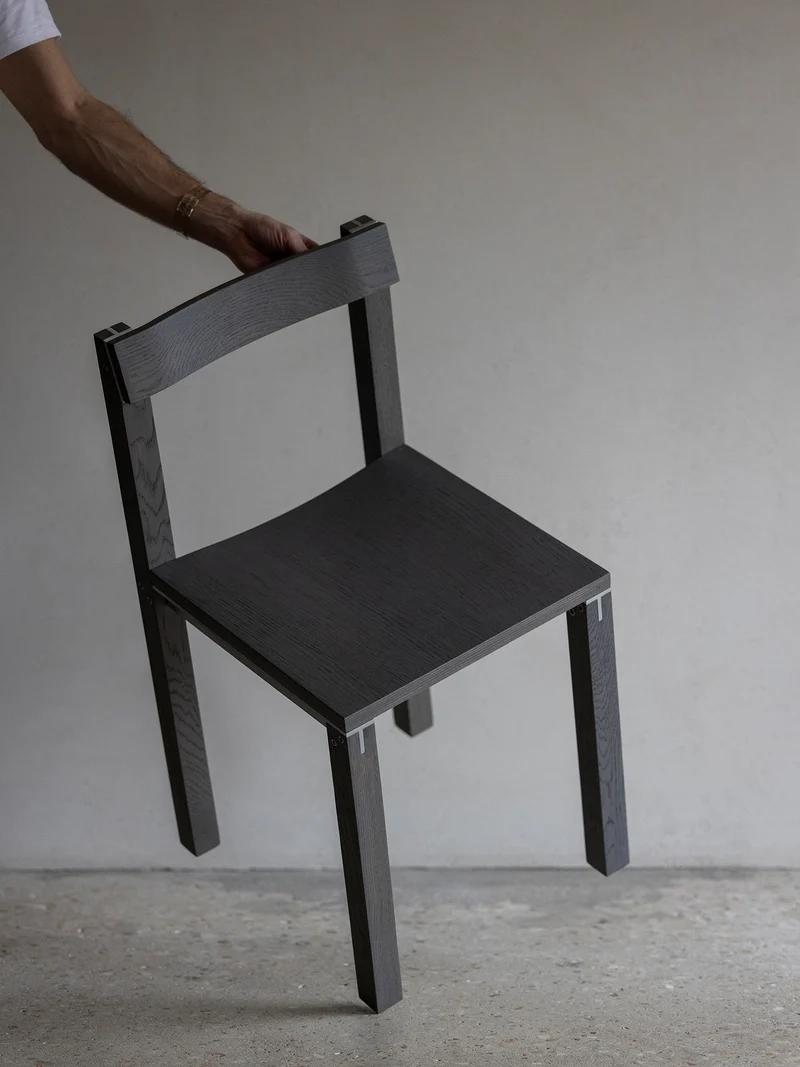 Chaise Tal chêne gris C1862