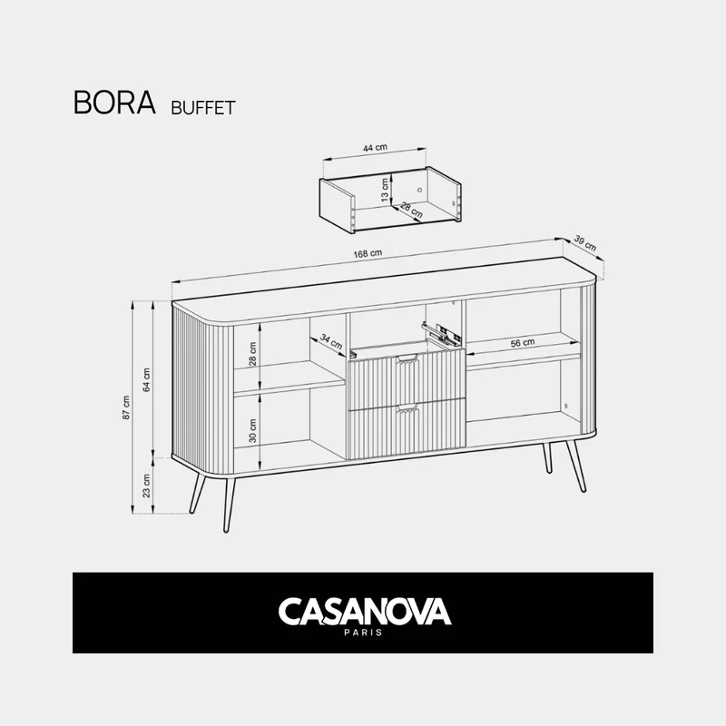 BORA - Ensemble Buffet & TV