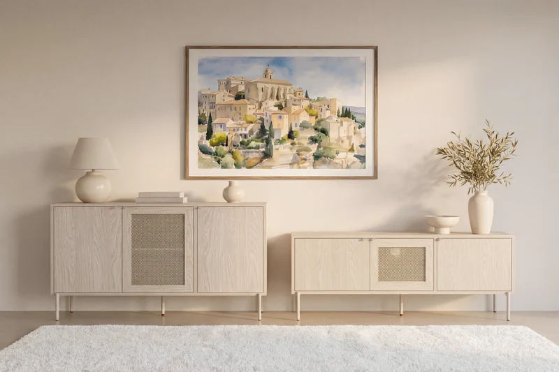 VIRA - Ensemble mini Buffet & TV